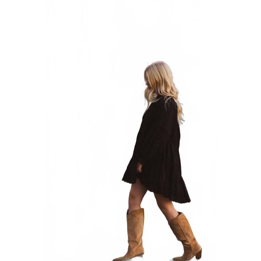 NEW SOFIE THE LABEL violet mini dress in black - Picture 3 of 5